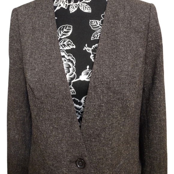 Worthington Tweed Single Button Blazer Jacket - Picture 2 of 8